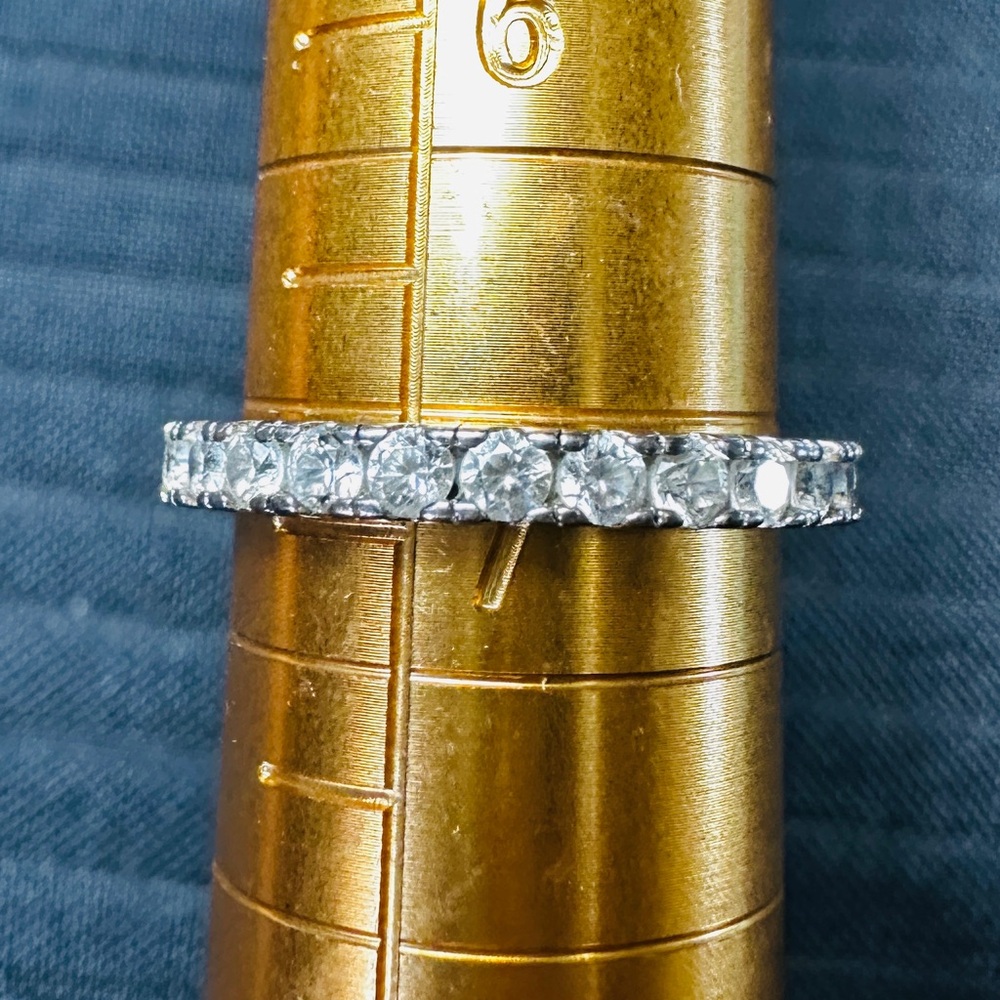 Sterling Silver CZ Eternity Ring